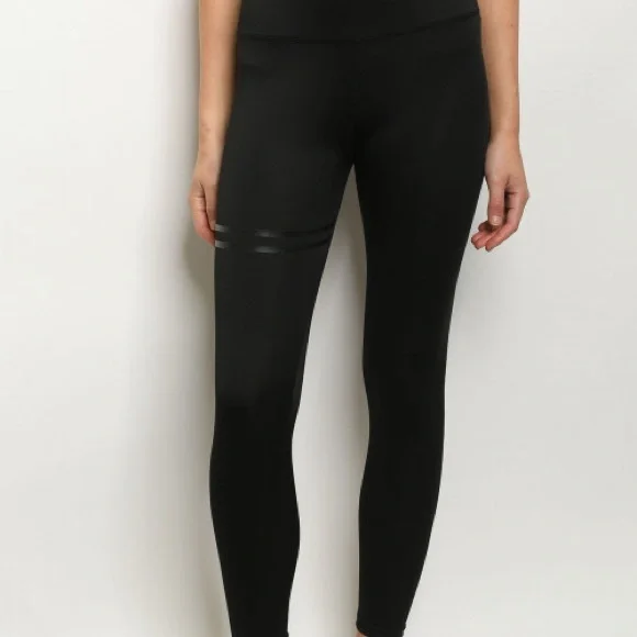 Black high waisted workout leggings - Picture 5 of 5